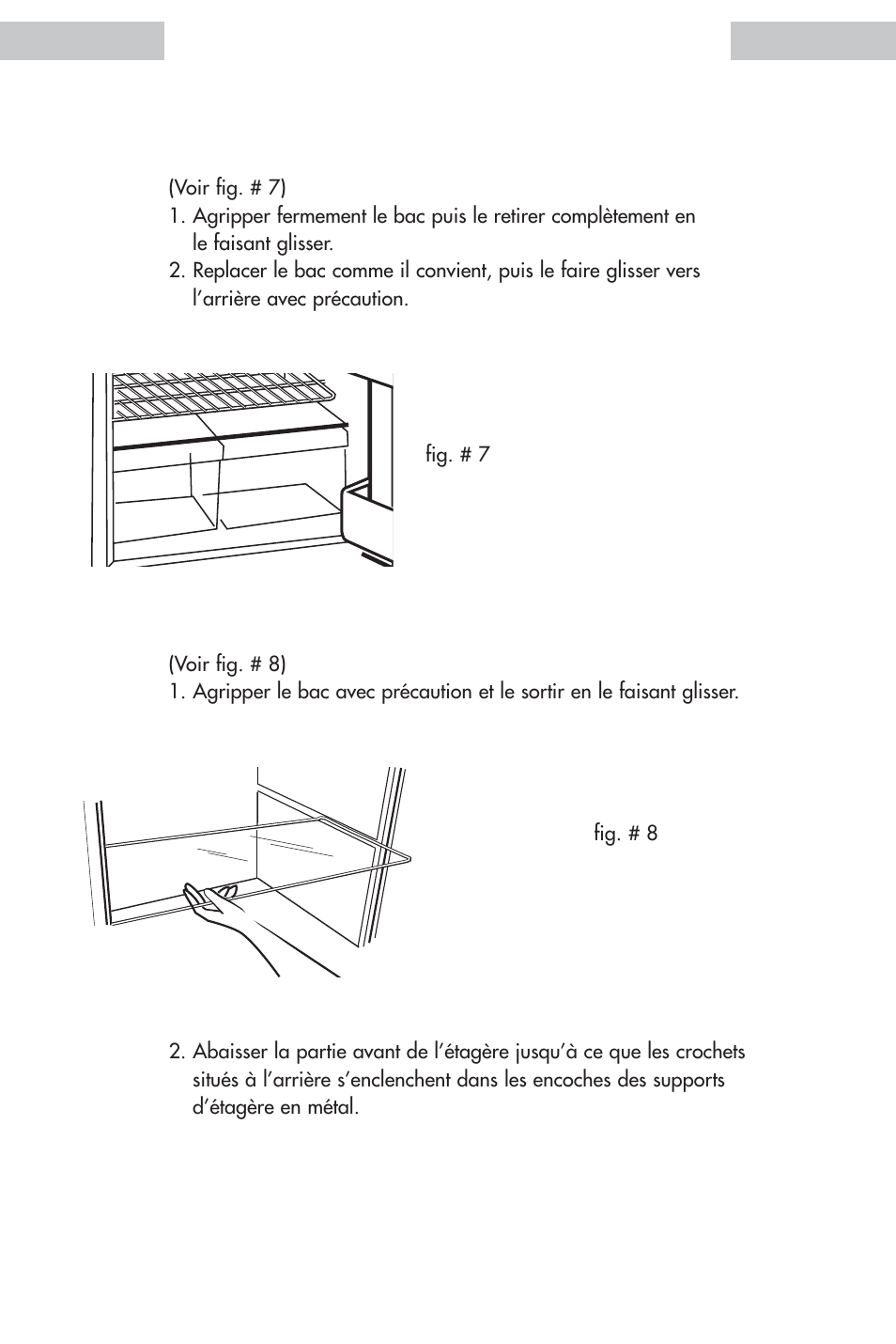 Bac à légumes et couvercle du bac | haier HDE11WNA User Manual | Page 34 / 68