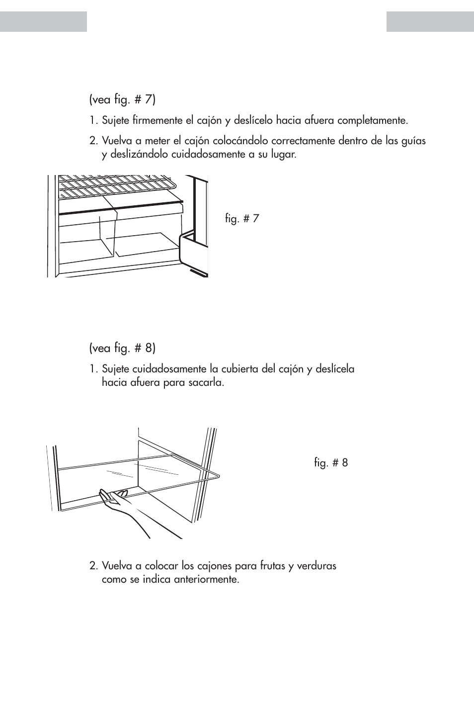 Cajón para frutas y verduras y cubierta | haier HDE11WNA User Manual | Page 56 / 68