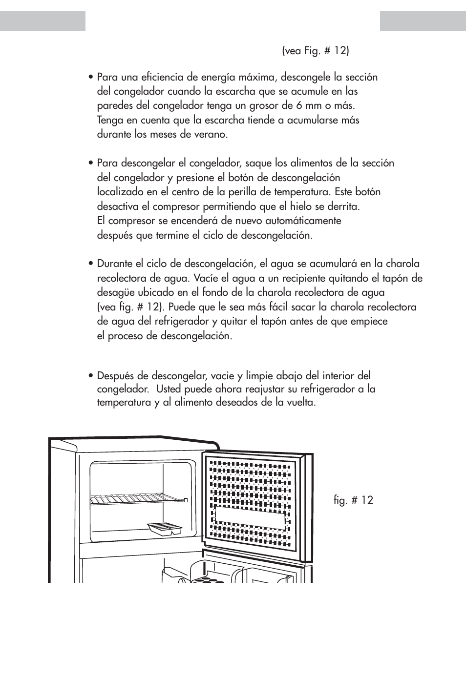 Descongelar su refrigerador | haier HDE11WNA User Manual | Page 59 / 68