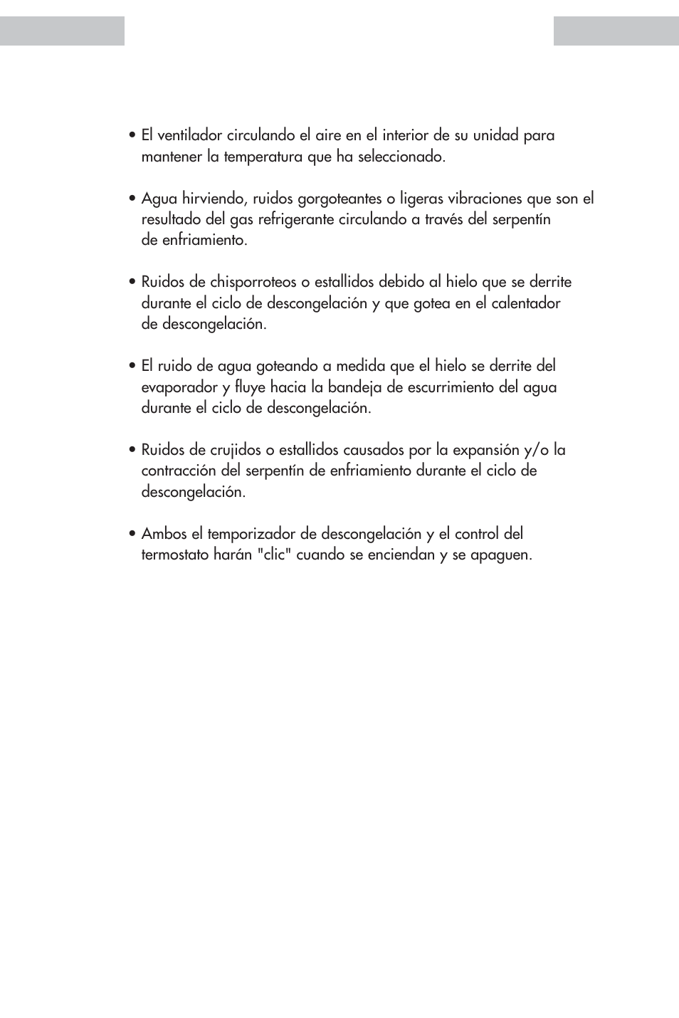 Ruidos de operación normales | haier HDE11WNA User Manual | Page 62 / 68