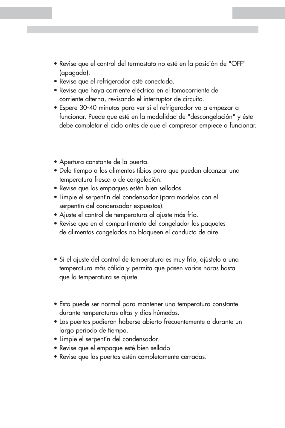 Verificación de problemas | haier HDE11WNA User Manual | Page 65 / 68