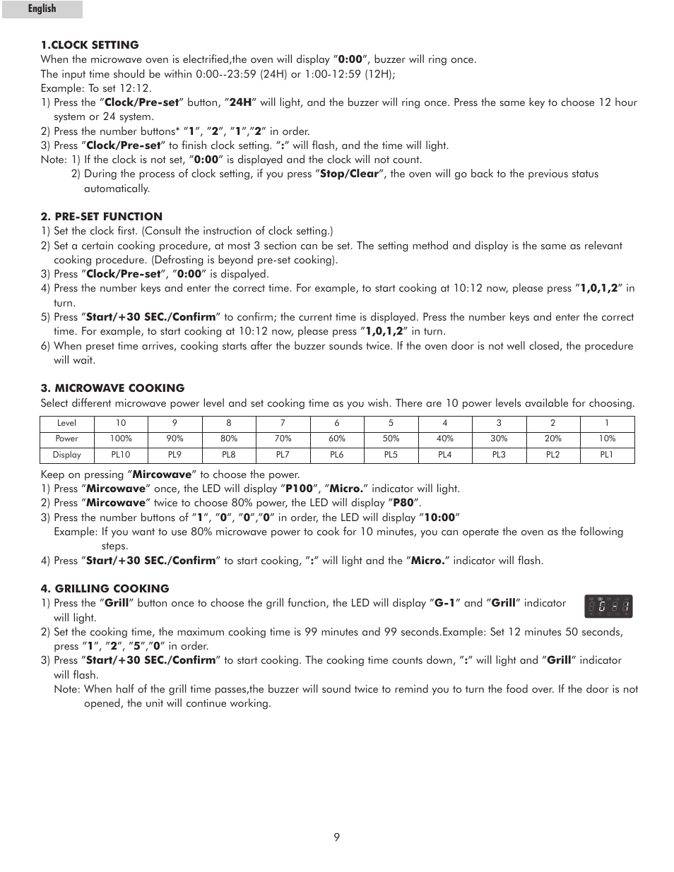 haier MWM10100GCSS User Manual | Page 10 / 17