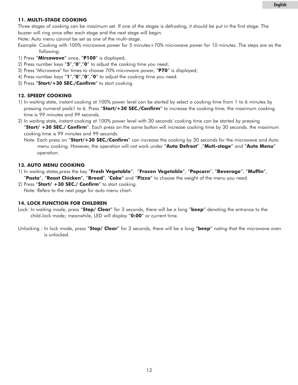 haier MWM10100GCSS User Manual | Page 13 / 17