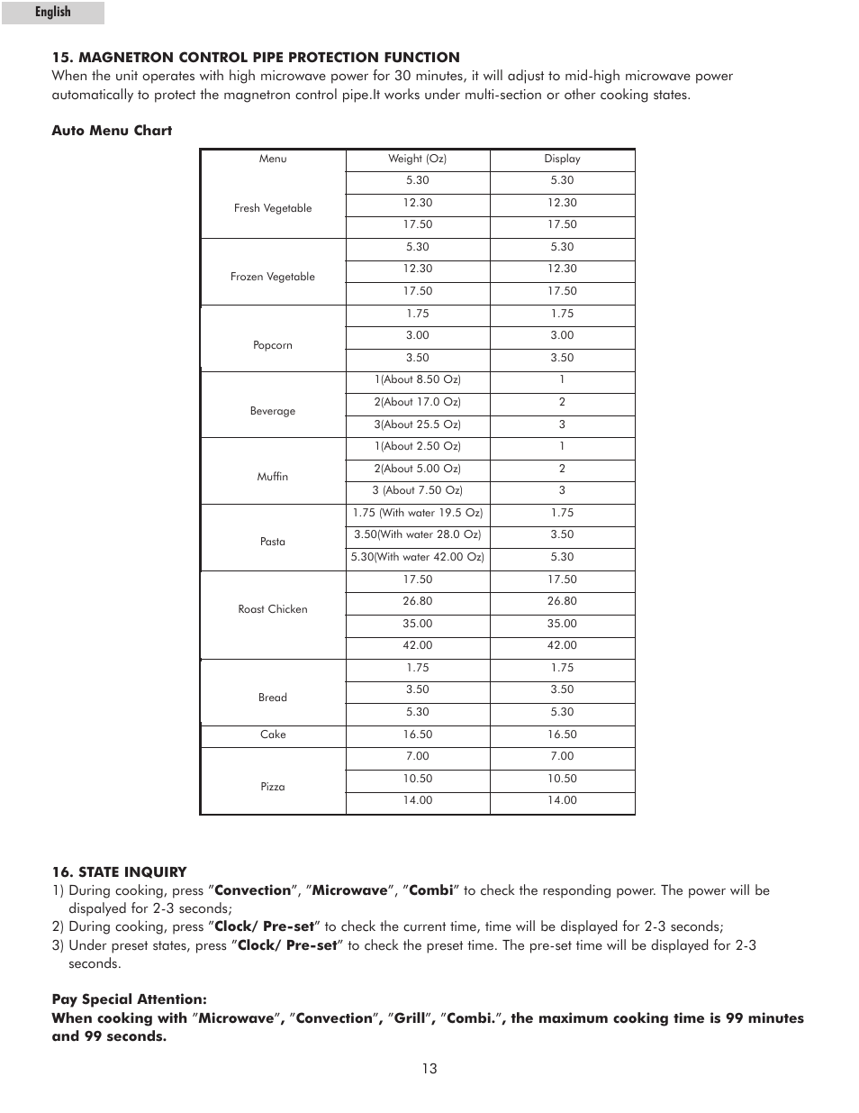 haier MWM10100GCSS User Manual | Page 14 / 17