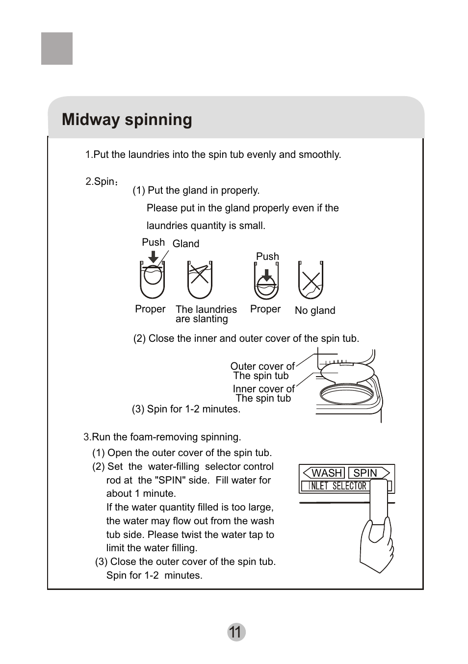 Midway spinning | haier HWM80-27S User Manual | Page 13 / 20