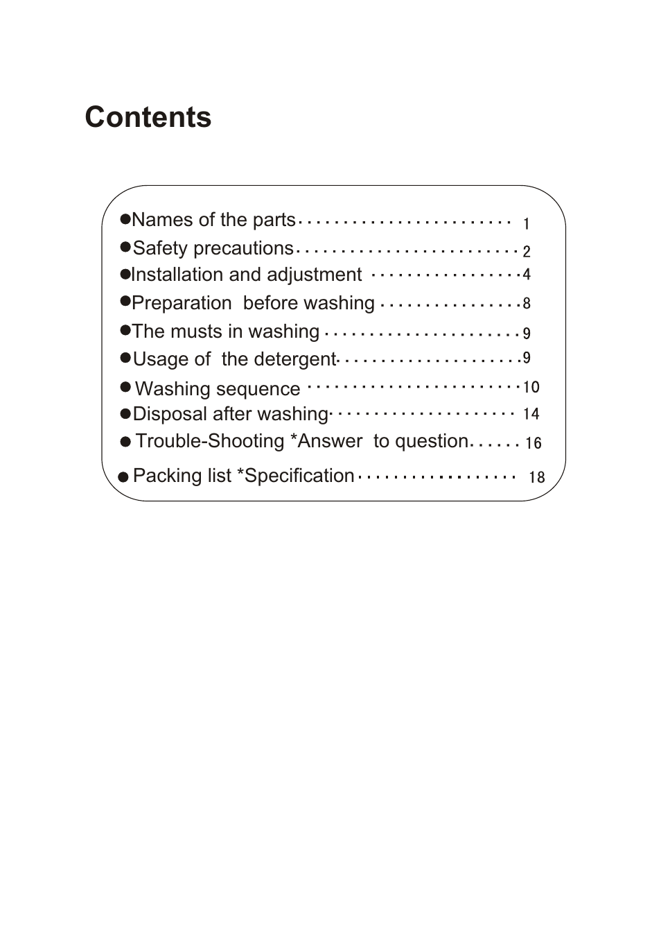 haier HWM80-27S User Manual | Page 2 / 20