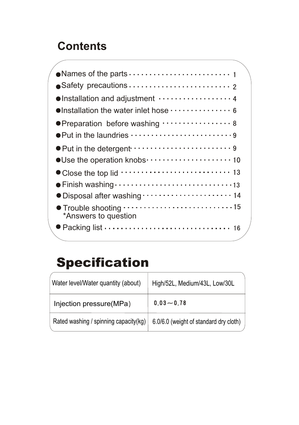 haier XQB60-68 User Manual | Page 2 / 19