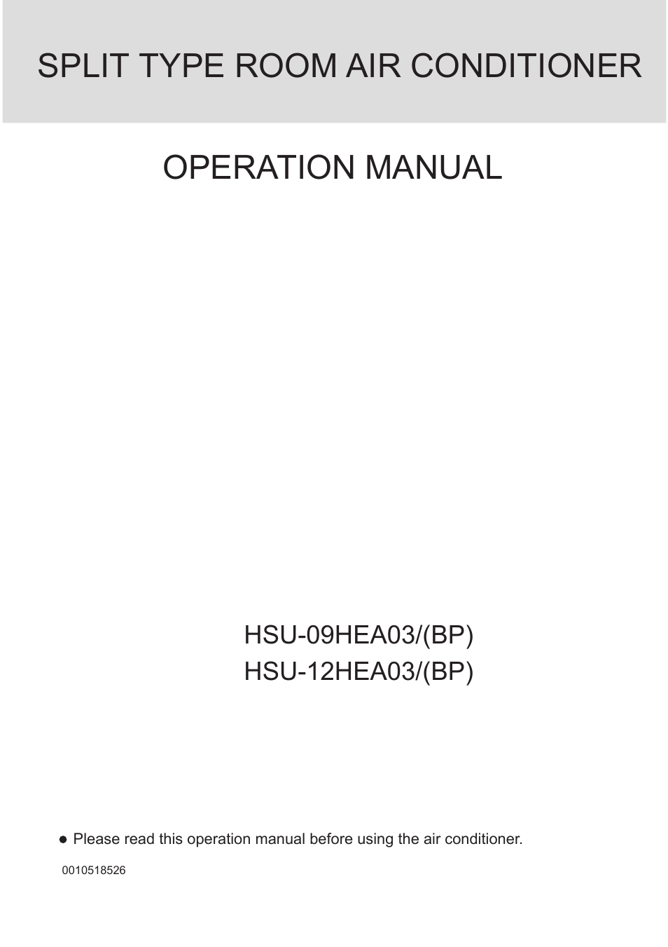 haier 0010518526 User Manual | 18 pages