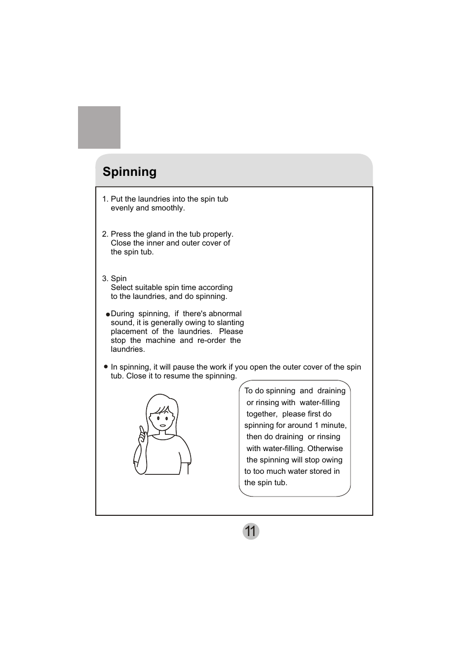 Spinning | haier HWM130-113S User Manual | Page 13 / 18