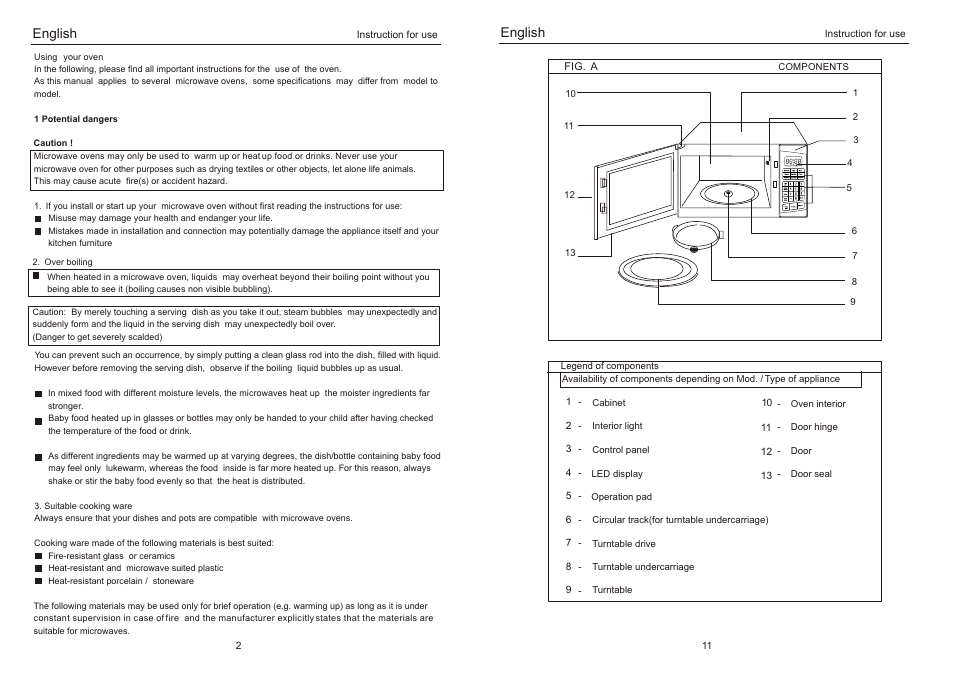 Enter cook kg time clock g, English | haier HMW40AEB User Manual | Page 4 / 8