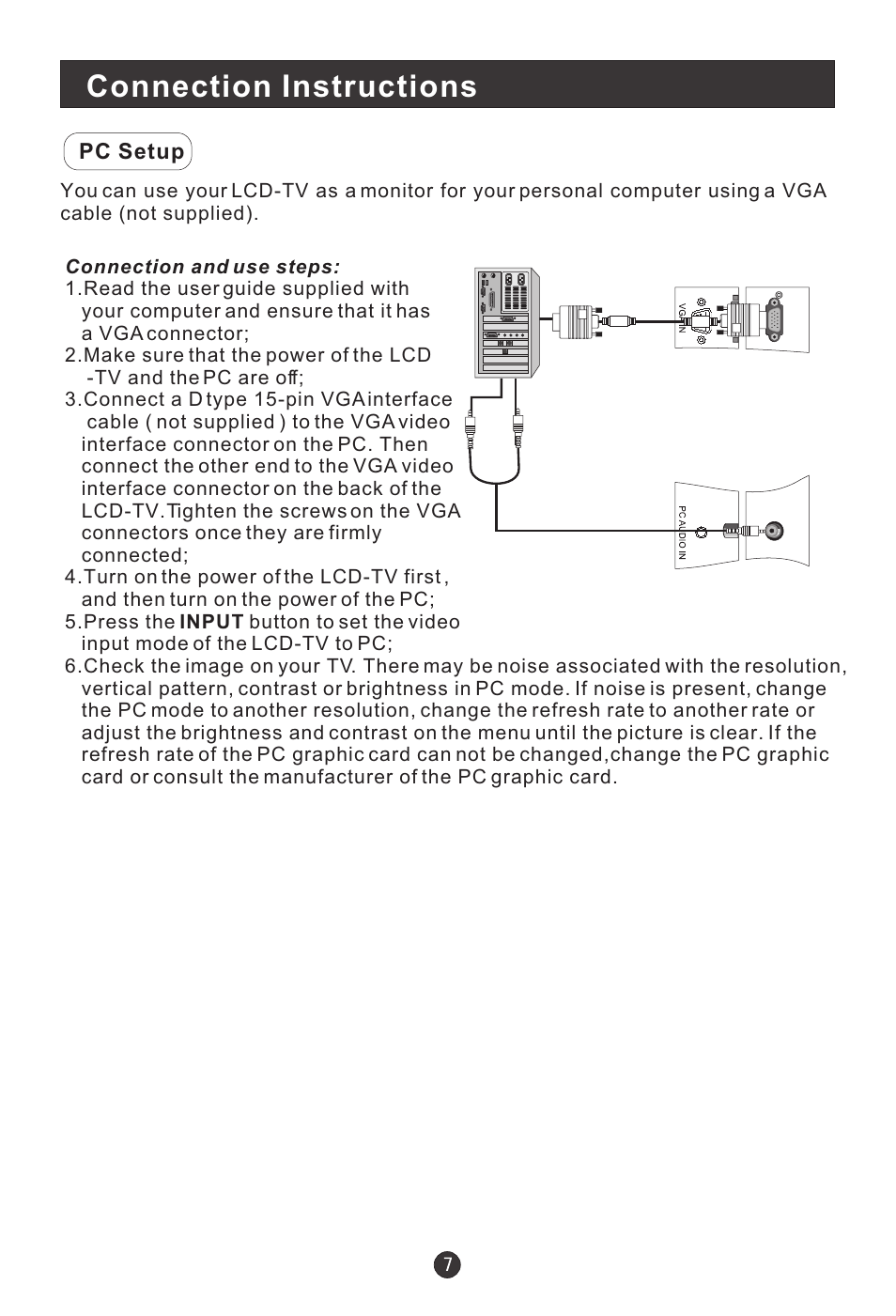 Connection instructions | haier HL15B User Manual | Page 12 / 33