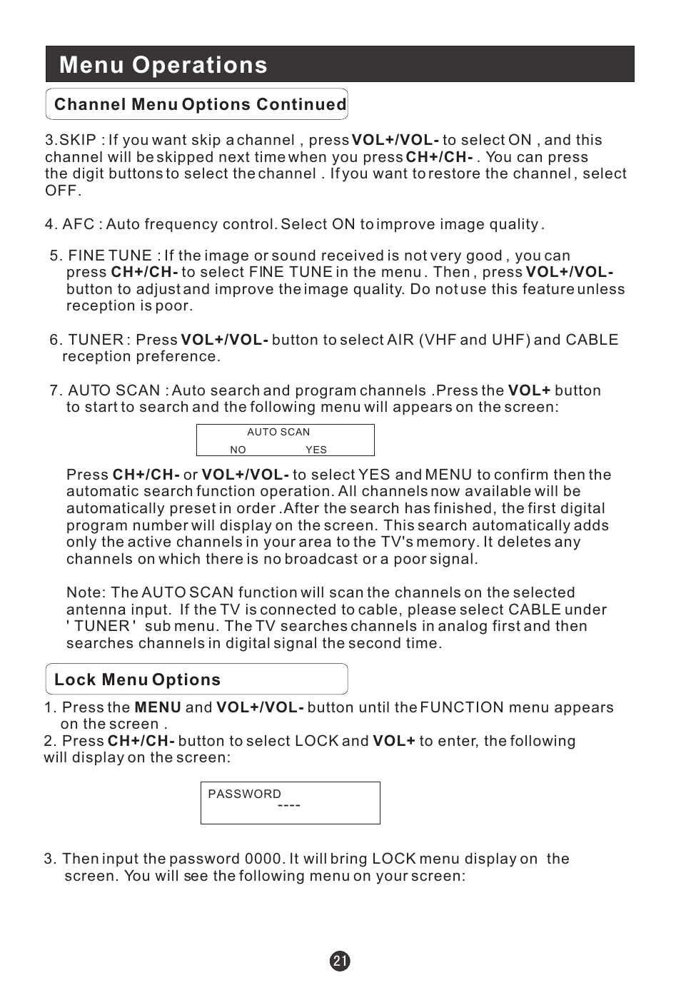 Menu operations | haier HL15B User Manual | Page 26 / 33