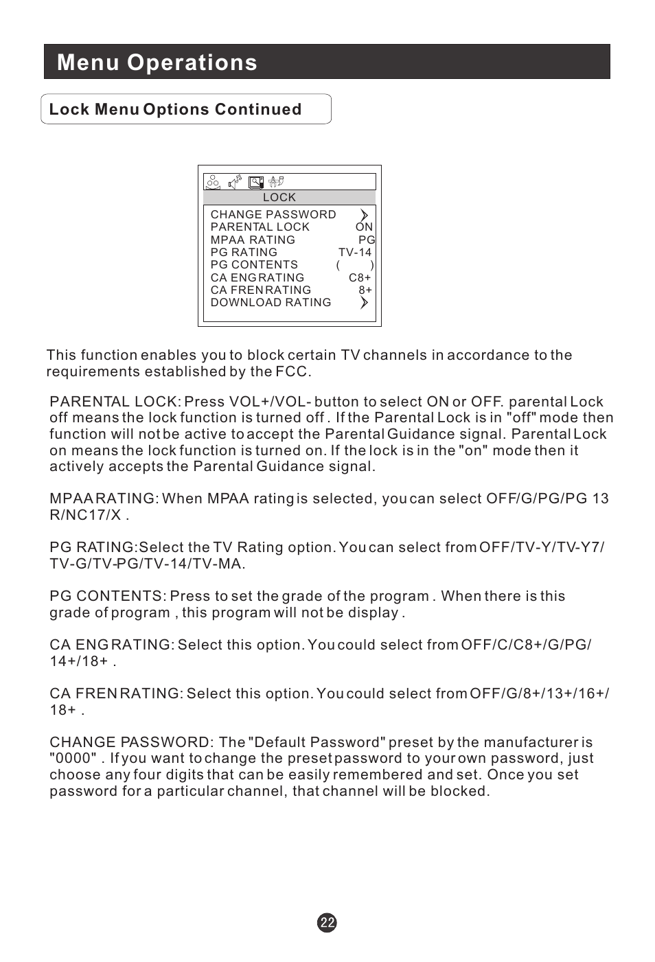 Menu operations | haier HL15B User Manual | Page 27 / 33