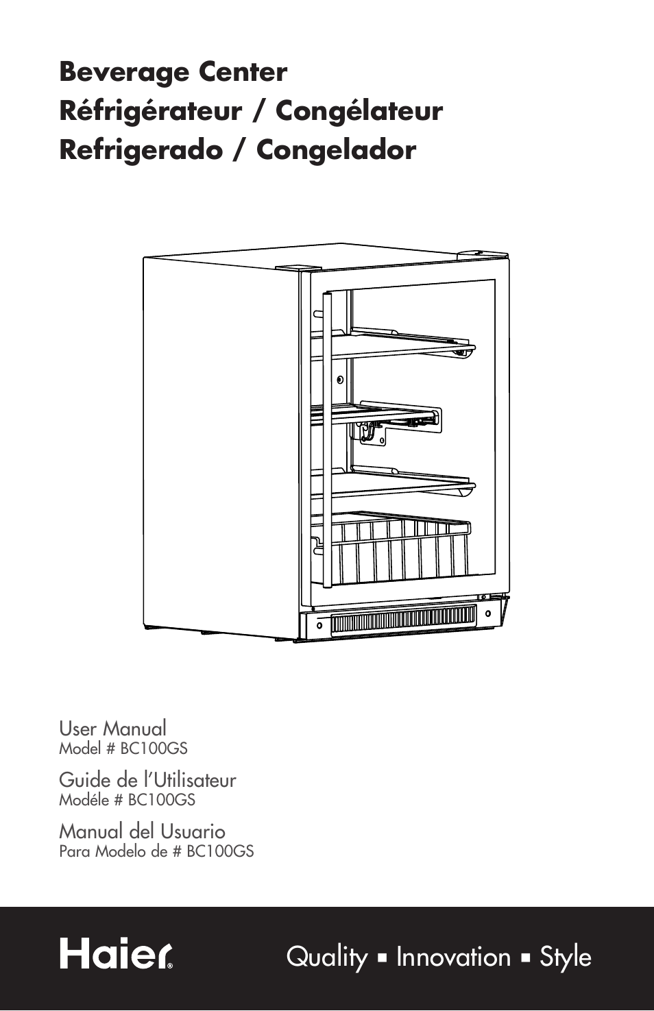 haier BC100GS User Manual | 44 pages