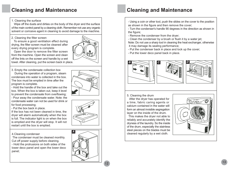 Cleaning and maintenance | haier HDY6-1 User Manual | Page 7 / 10