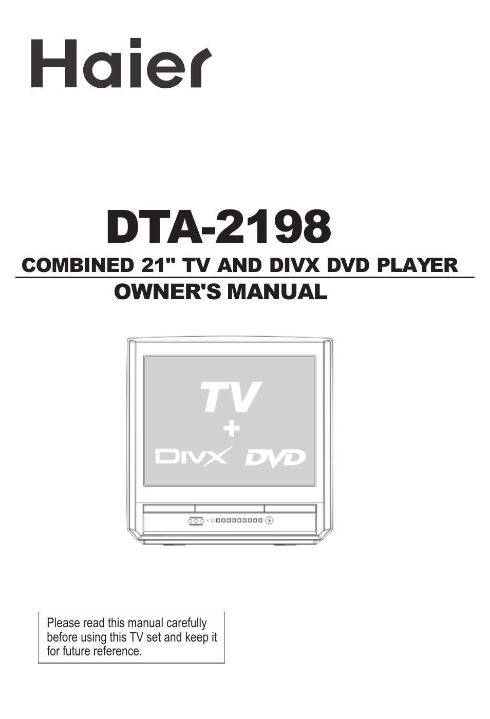 haier DTA-2198 User Manual | 64 pages