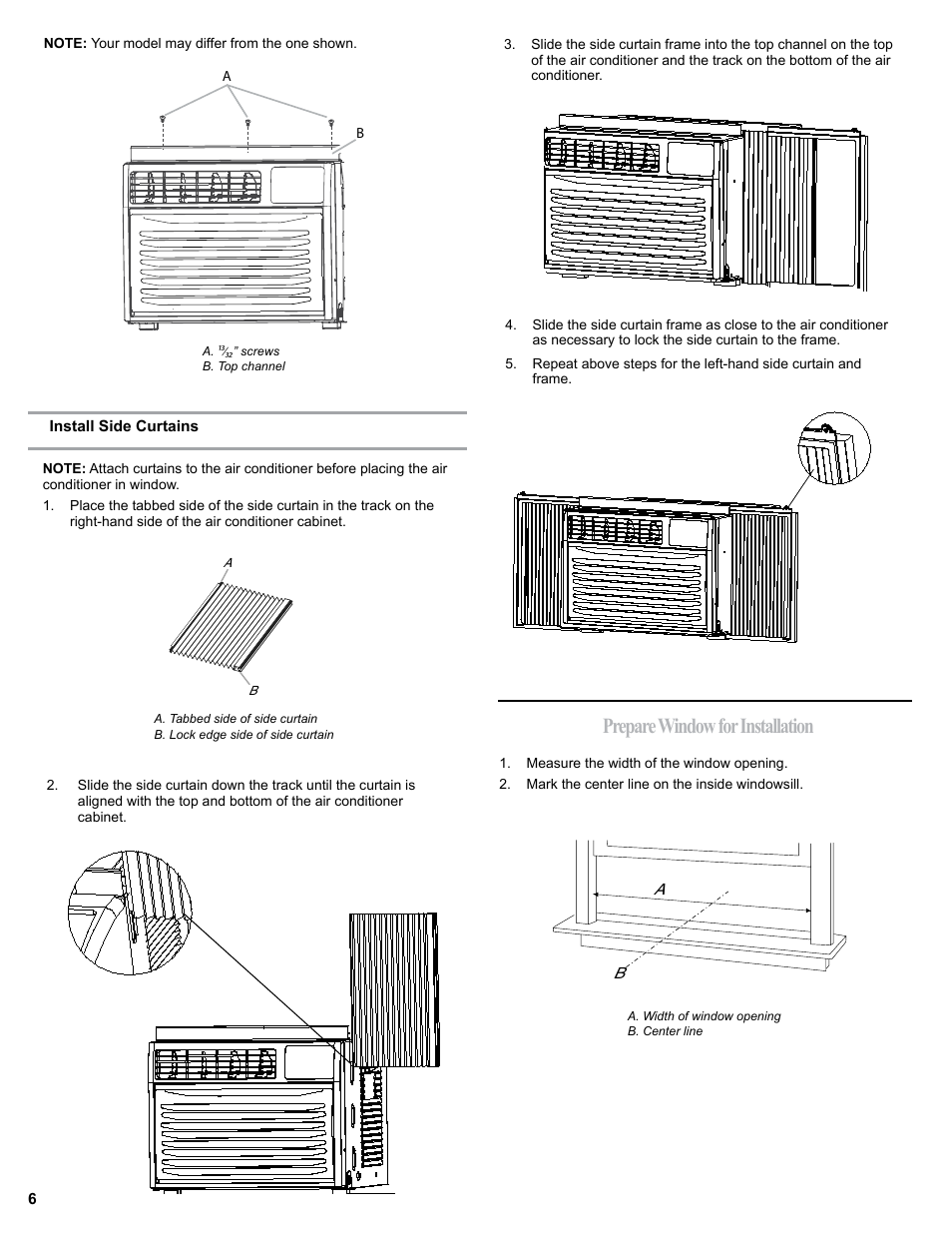 Prepare window for installation | haier 0010518358 User Manual | Page 6 / 44