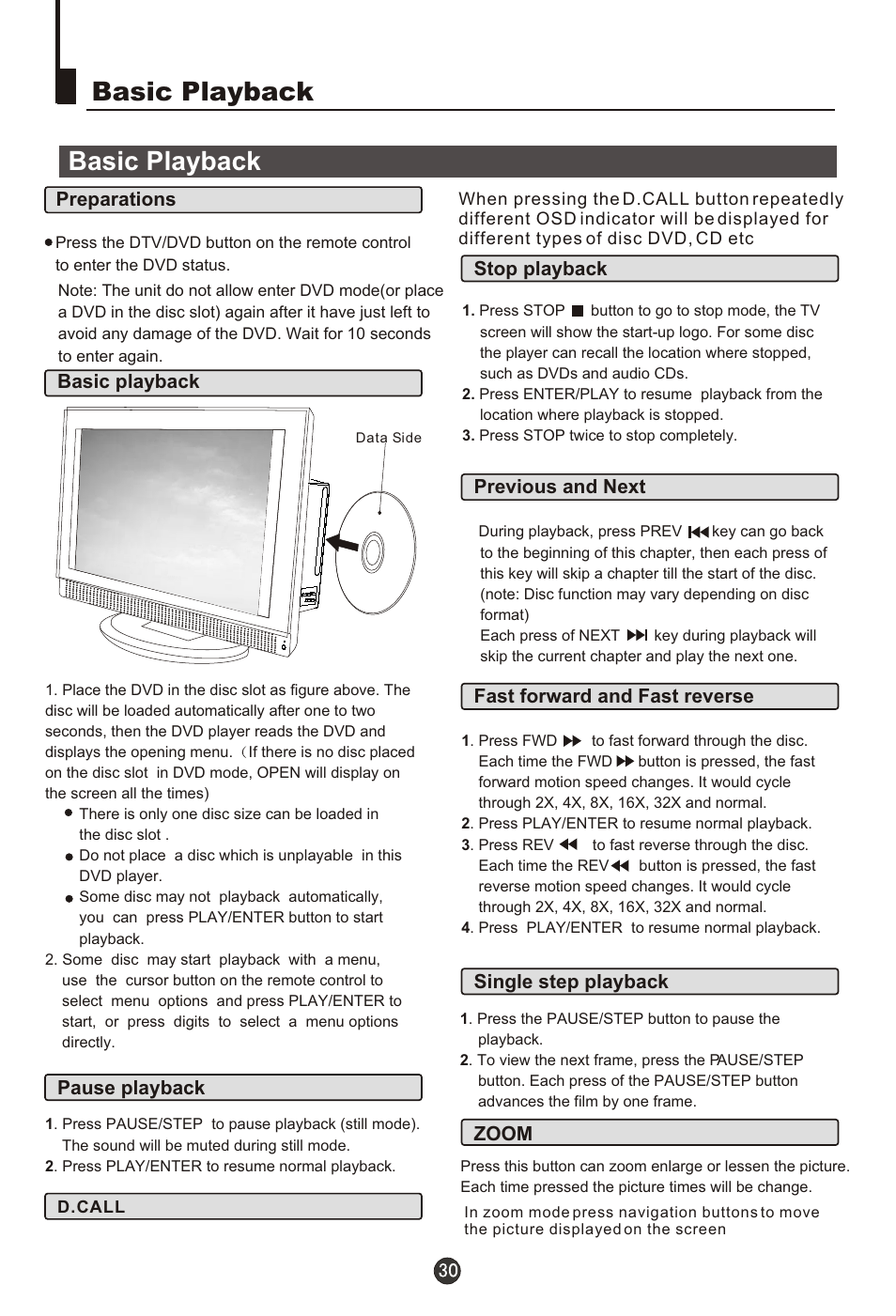 Т³гж 32, Basic playback | haier L15T11W-A User Manual | Page 32 / 43