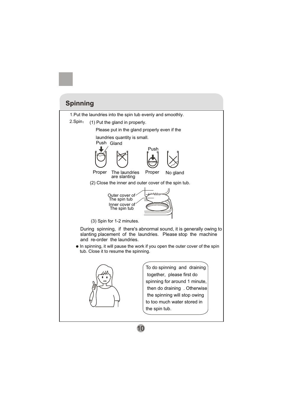10 spinning | haier HWM60-0713S User Manual | Page 12 / 18