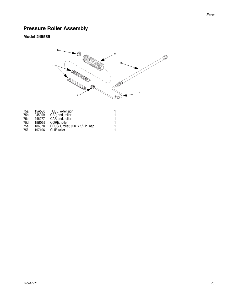 Pressure roller assembly | haier MAGNUM 232738 User Manual | Page 23 / 30