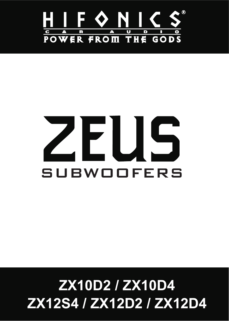Hifionics ZX12D2 User Manual | 12 pages
