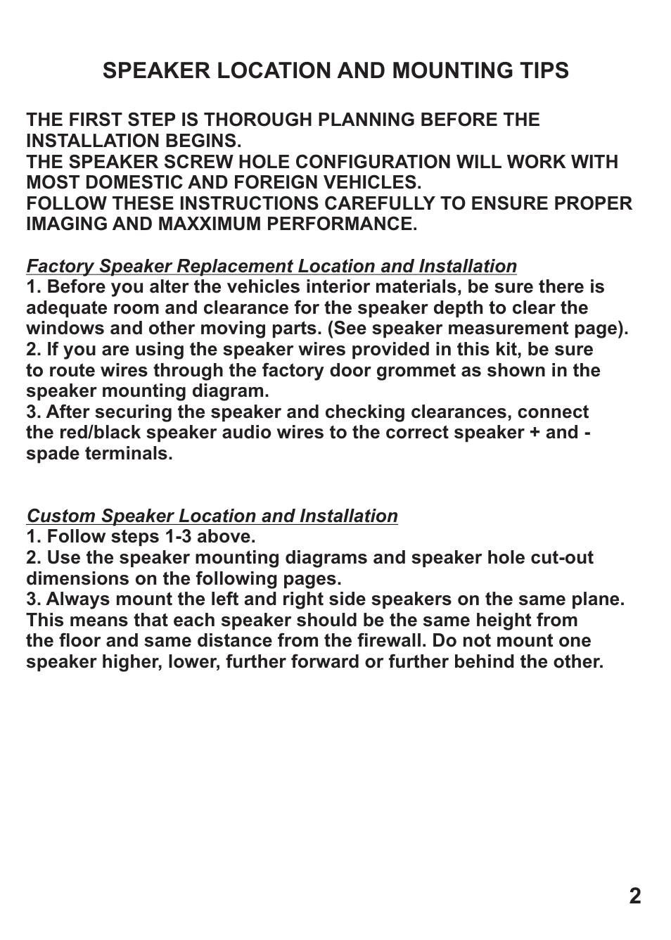 Hifionics HFI69CX User Manual | Page 3 / 10
