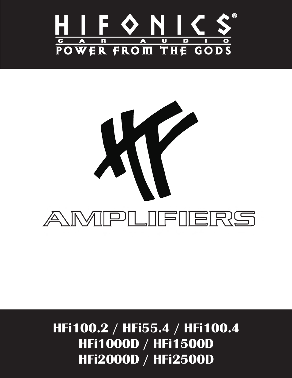 Hifionics HFI100.4 User Manual | 15 pages