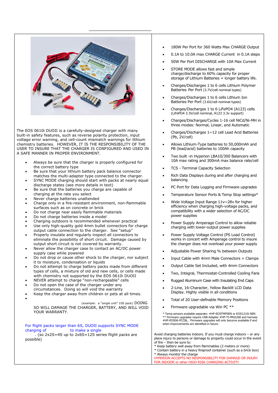 Hypertech EOS0610IDUOII User Manual | 6 pages