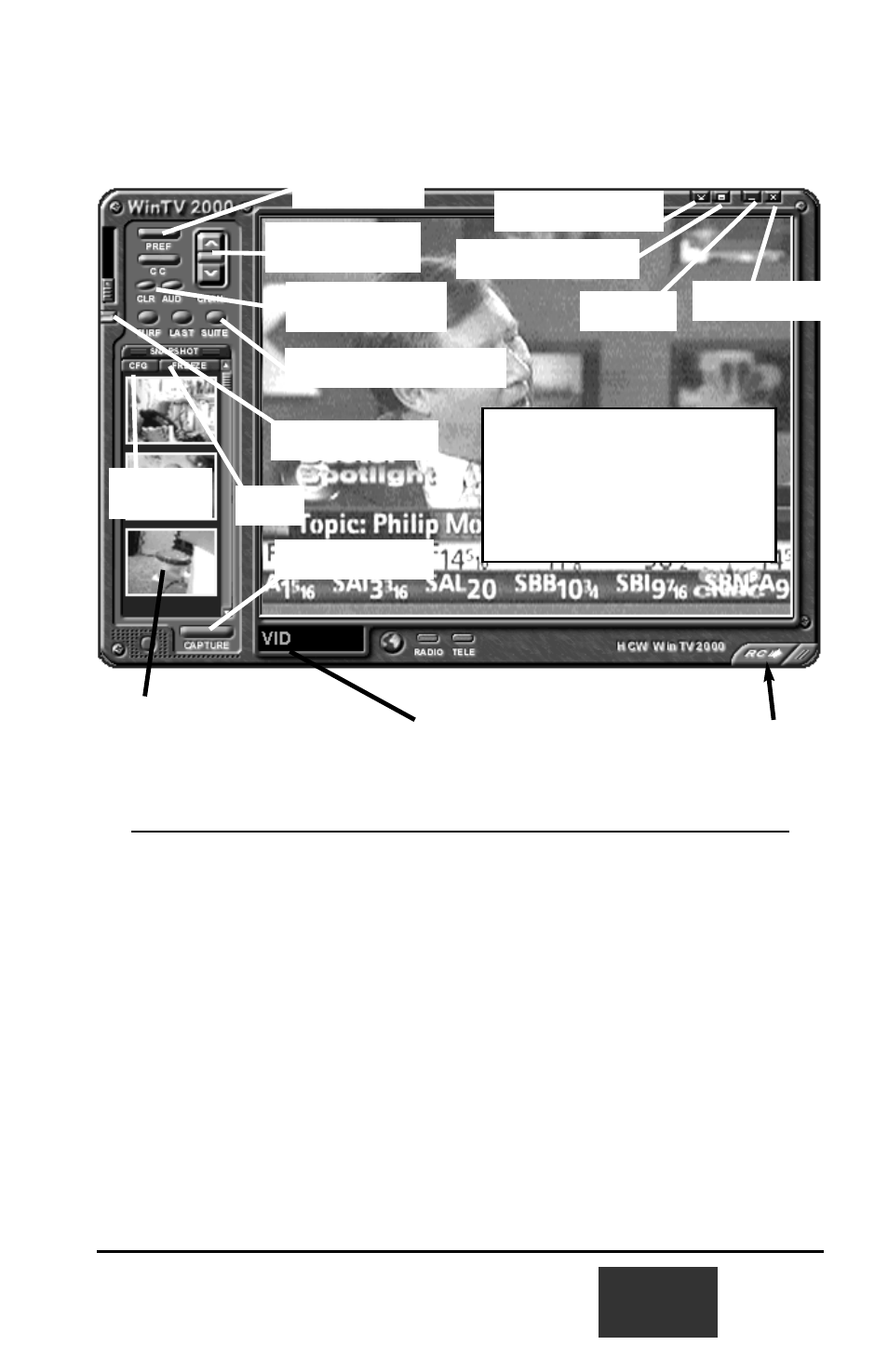 The wintv2000 application, Running the wintv application | Hauppauge WinTV USB User Manual | Page 14 / 56