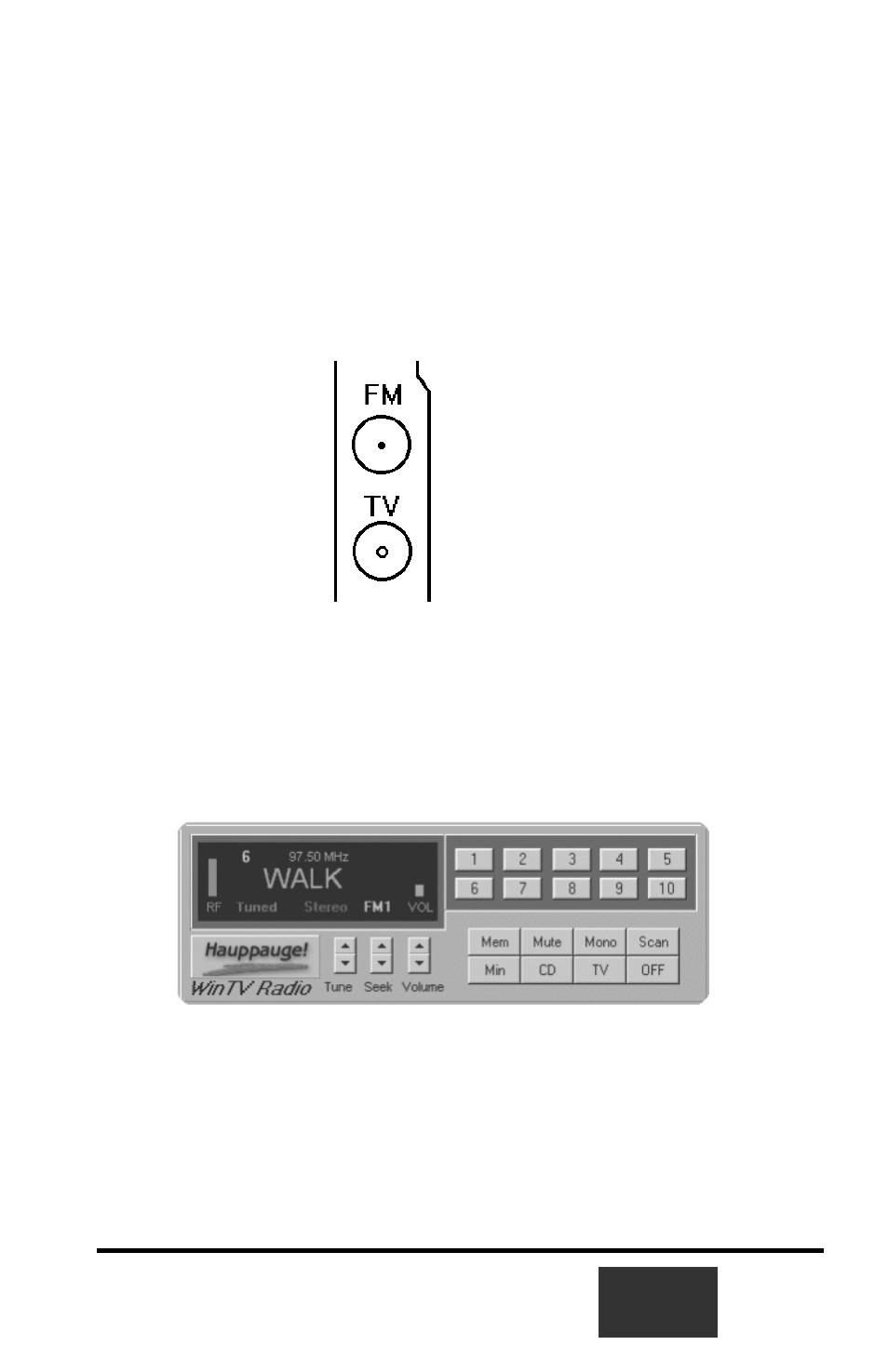Using the radio application | Hauppauge WinTV USB User Manual | Page 39 / 56