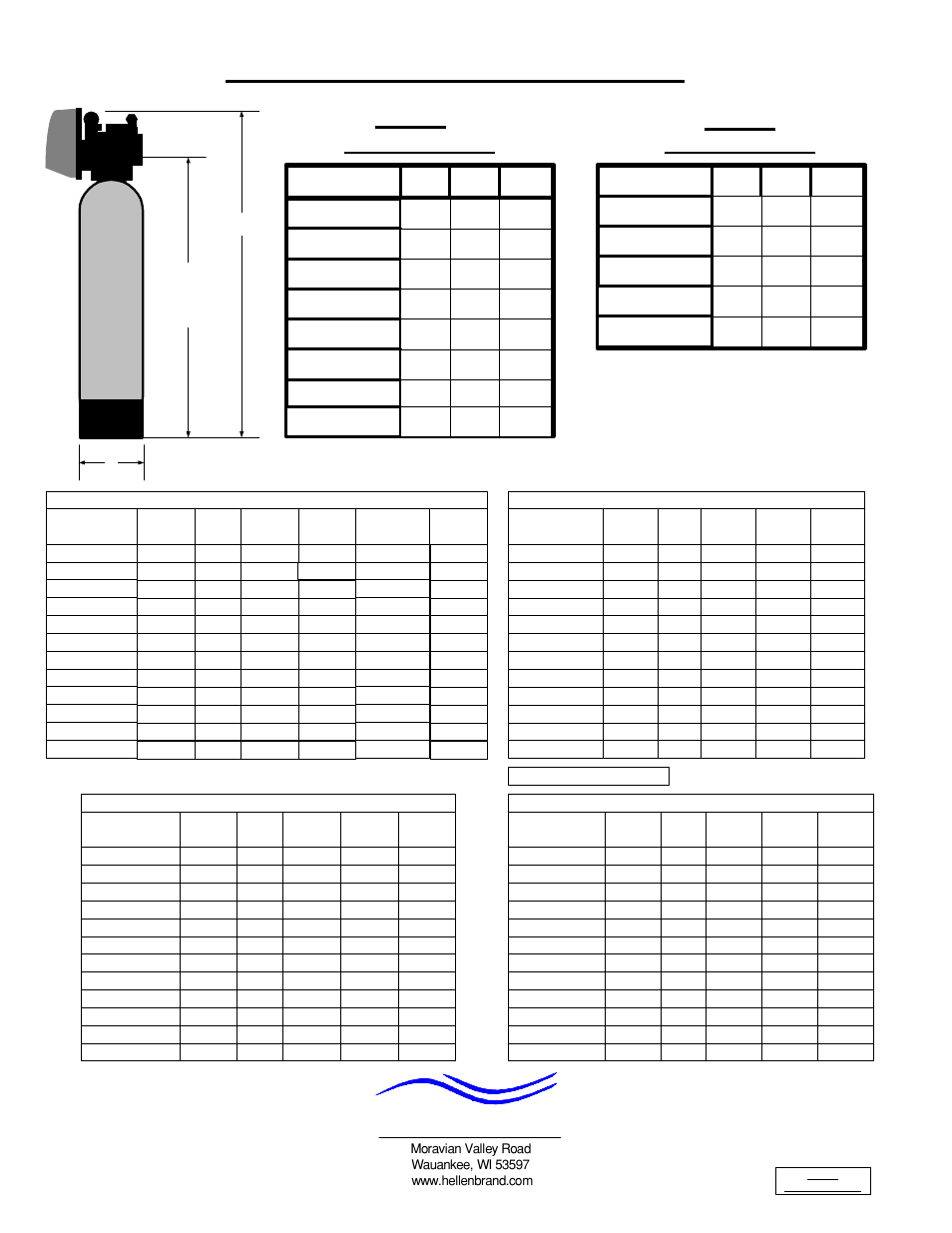 Hellenbrand, Bconnection height c | Hellenbrand H125 Series User Manual | Page 2 / 2