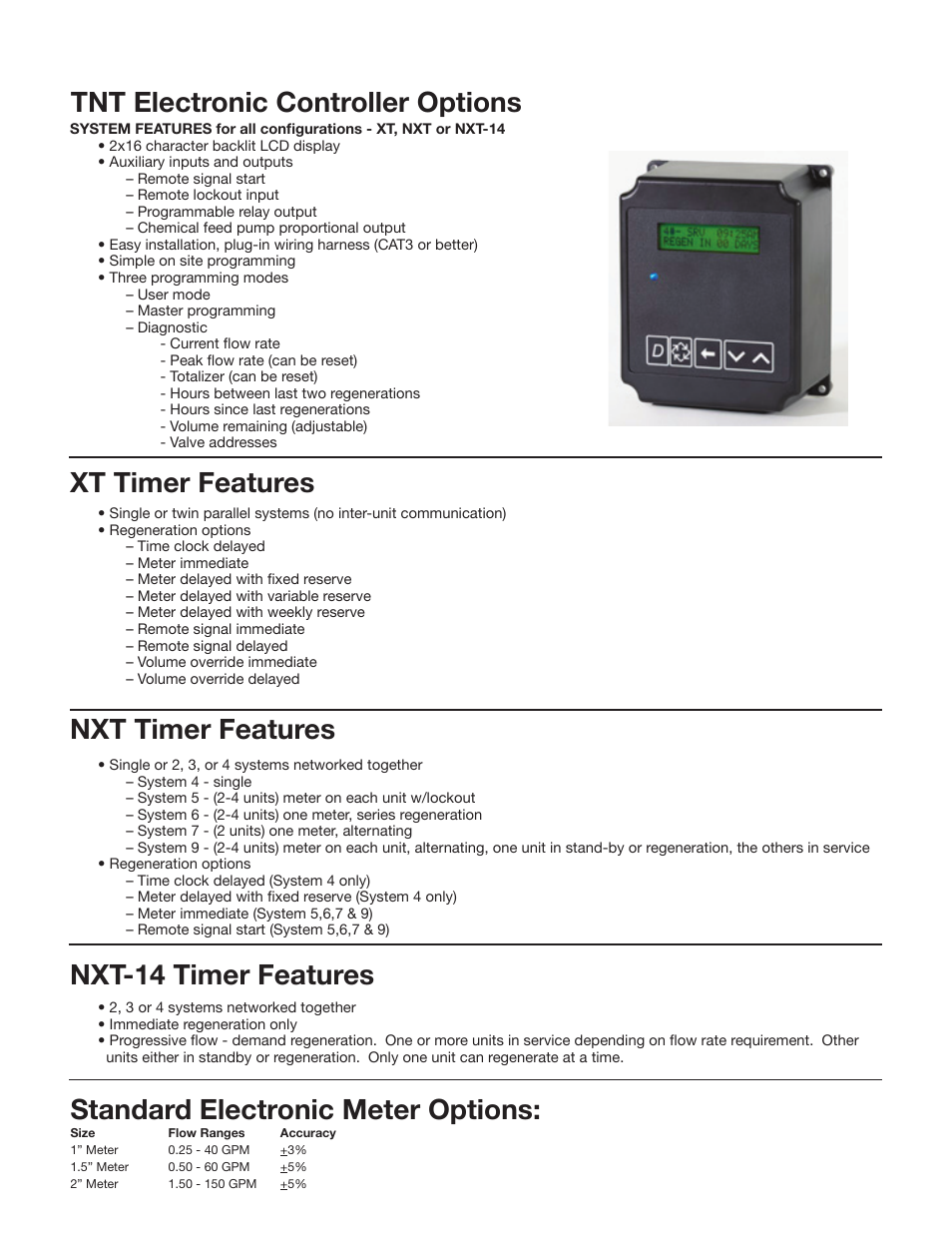 Xt timer features, Nxt timer features, Nxt-14 timer features | Hellenbrand TNT Series User Manual | Page 3 / 8