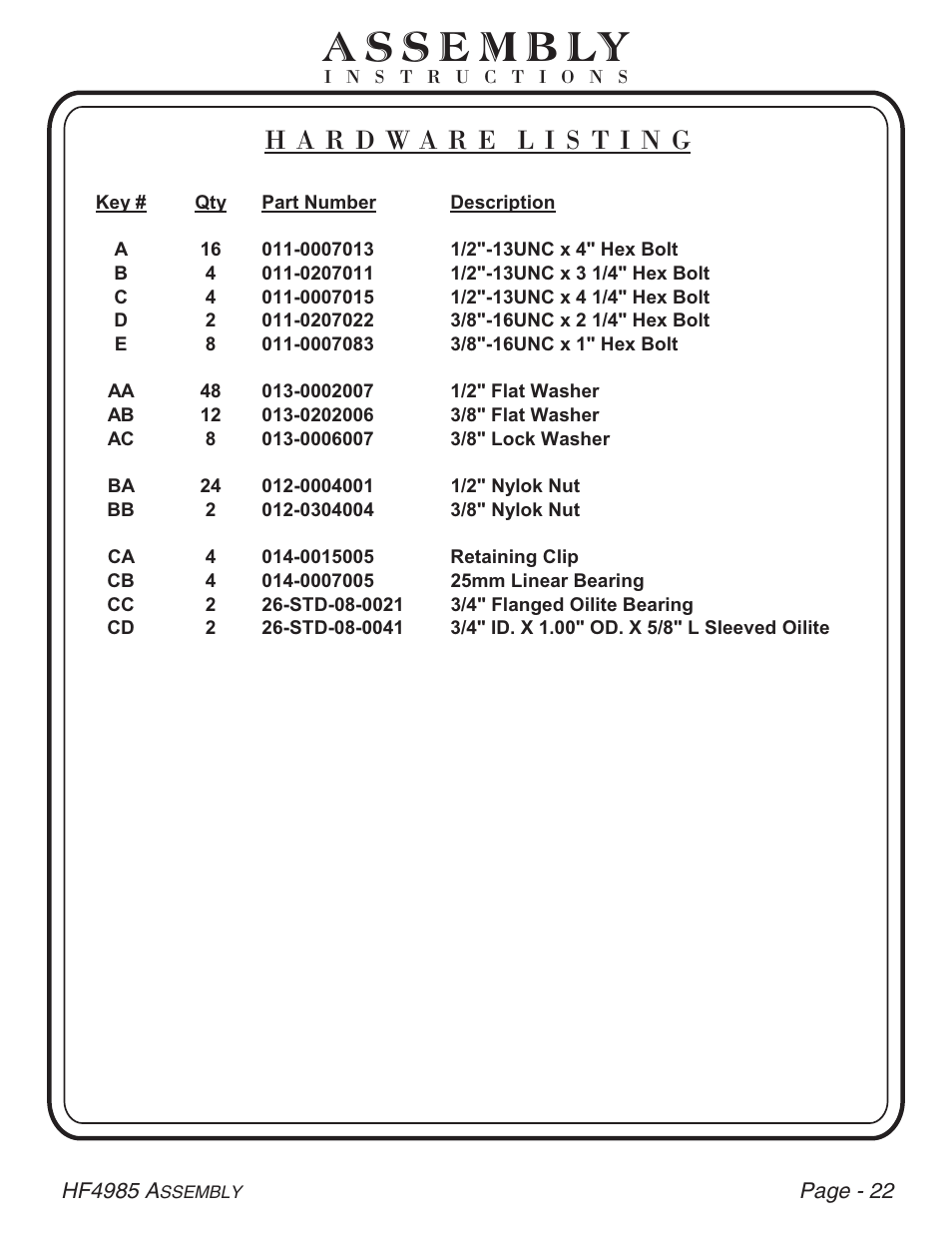 Hoist Fitness HF4985 User Manual | Page 23 / 32