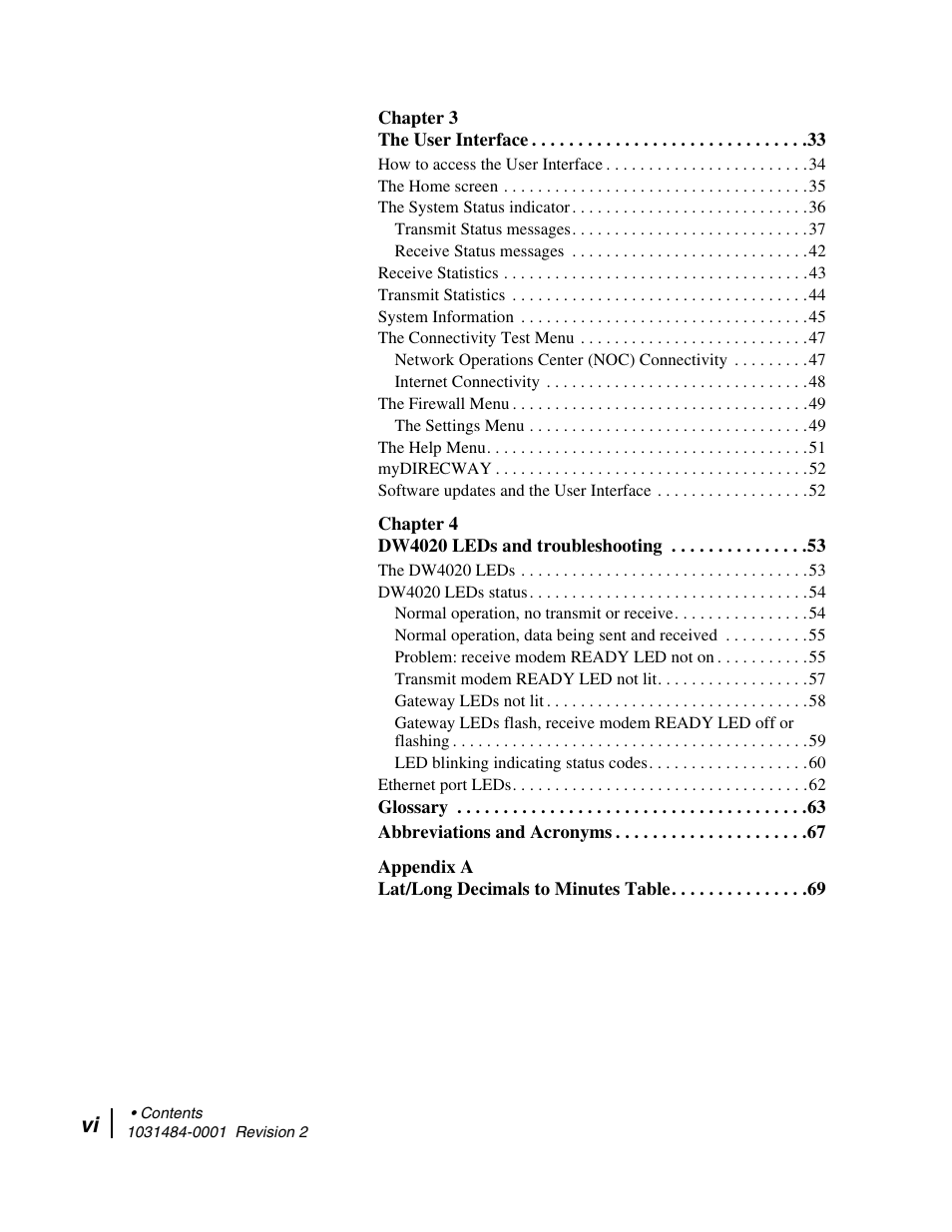 Hughes DIRECWAY DW4020 User Manual | Page 6 / 136