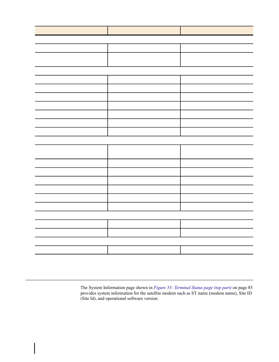 System, System information page | Hughes SATELLITE HN9000 User Manual | Page 100 / 154