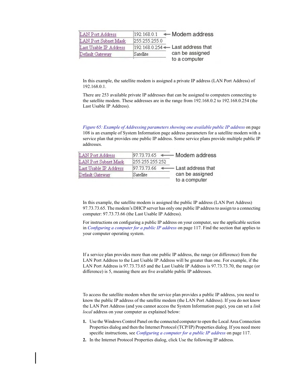 If you don't know the modem’s public ip address | Hughes SATELLITE HN9000 User Manual | Page 124 / 154