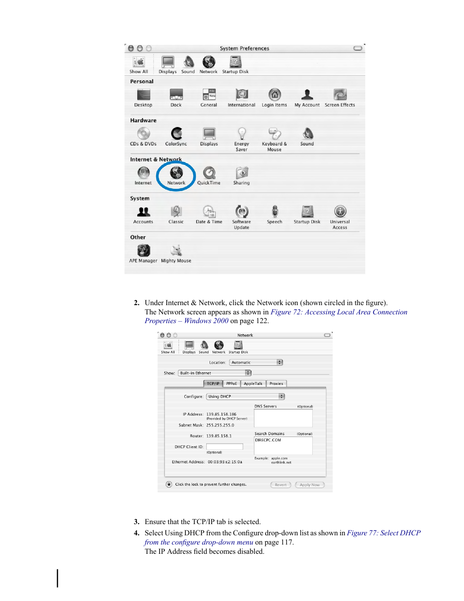 Figure 75: mac system preferences menu | Hughes SATELLITE HN9000 User Manual | Page 132 / 154