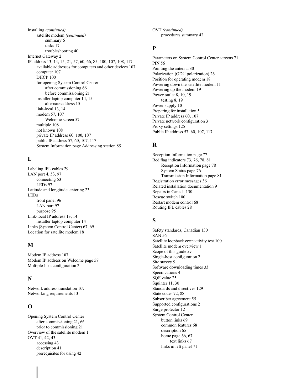 Ip address | Hughes SATELLITE HN9000 User Manual | Page 152 / 154