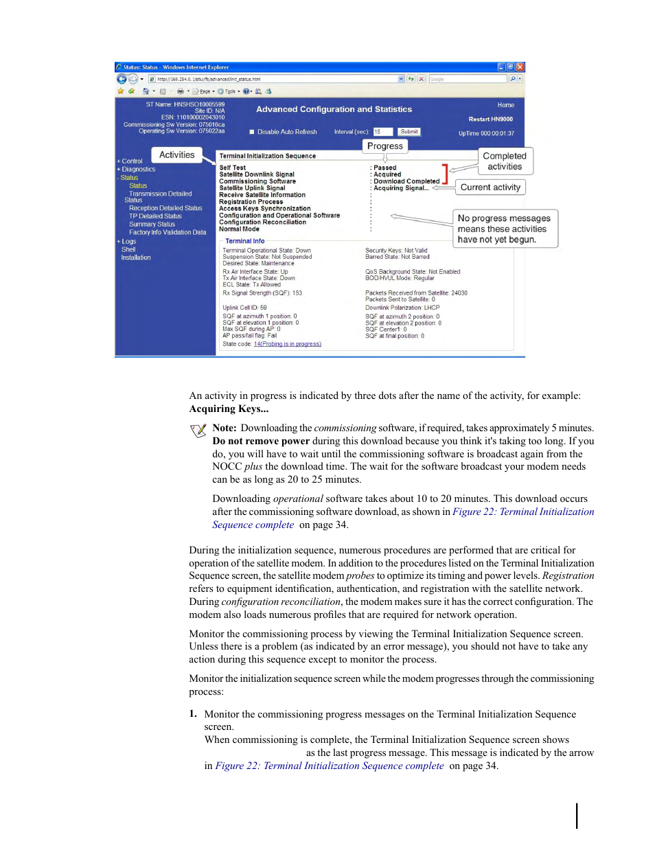 Hughes SATELLITE HN9000 User Manual | Page 49 / 154