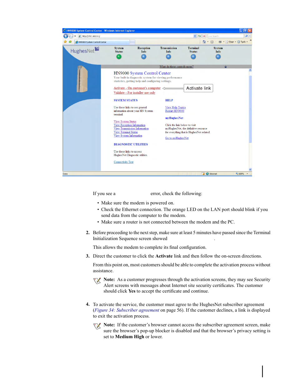 Hughes SATELLITE HN9000 User Manual | Page 71 / 154