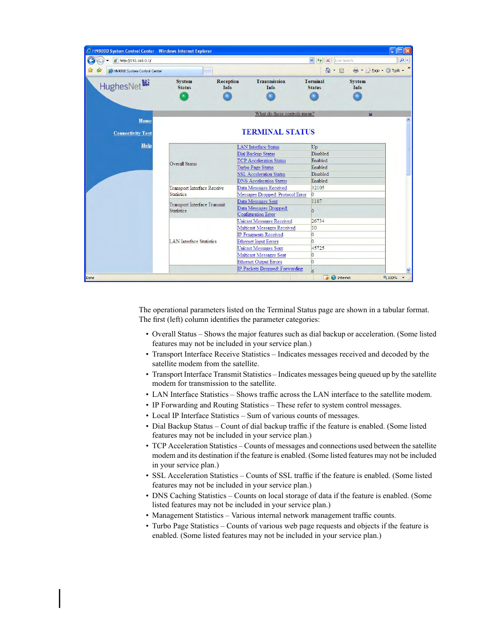 Hughes SATELLITE HN9000 User Manual | Page 98 / 154