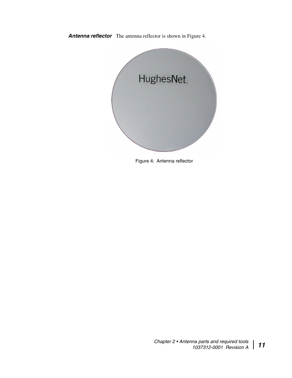 Antenna reflector | Hughes AN6-098P User Manual | Page 29 / 94