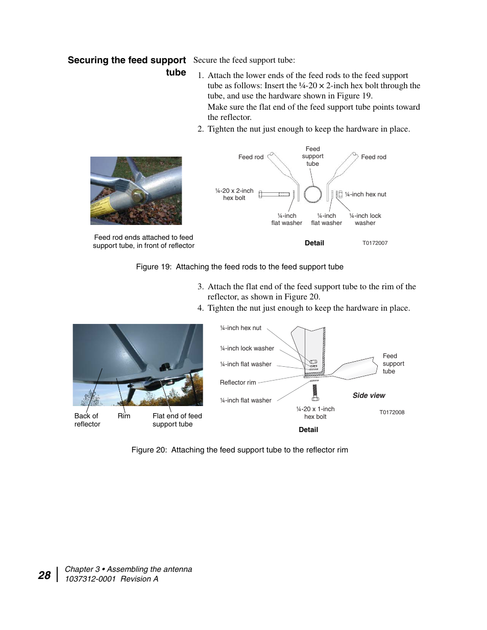 Securing the feed support tube | Hughes AN6-098P User Manual | Page 46 / 94