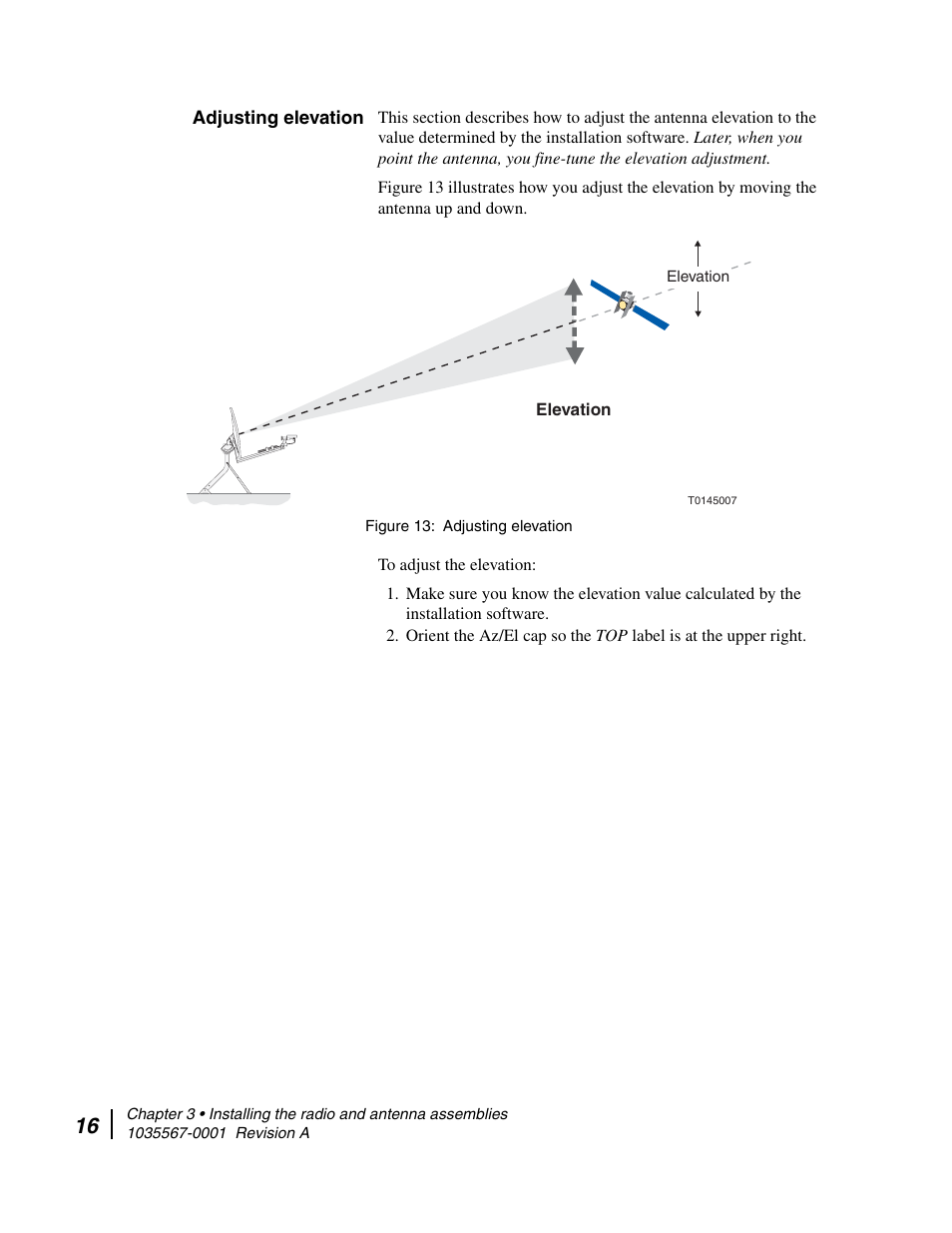 Adjusting elevation | Hughes DIRECWAY AN4-074-DF User Manual | Page 32 / 72