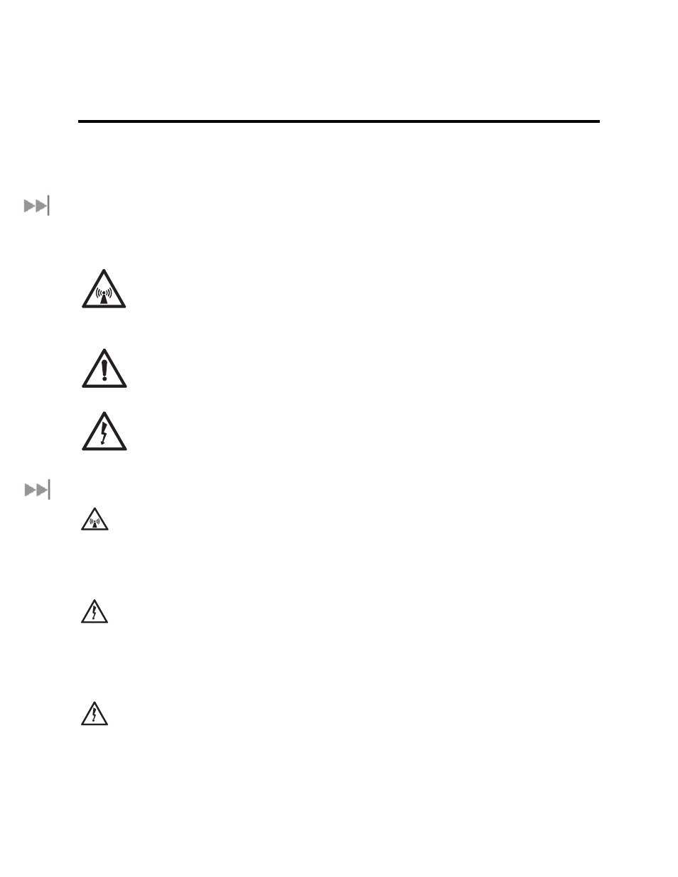 Safety information, Warning symbols used in this manual, Warnings for the satellite ip modem | Afety, Nformation | Hughes Satellite IP Modem R-BGAN User Manual | Page 5 / 68