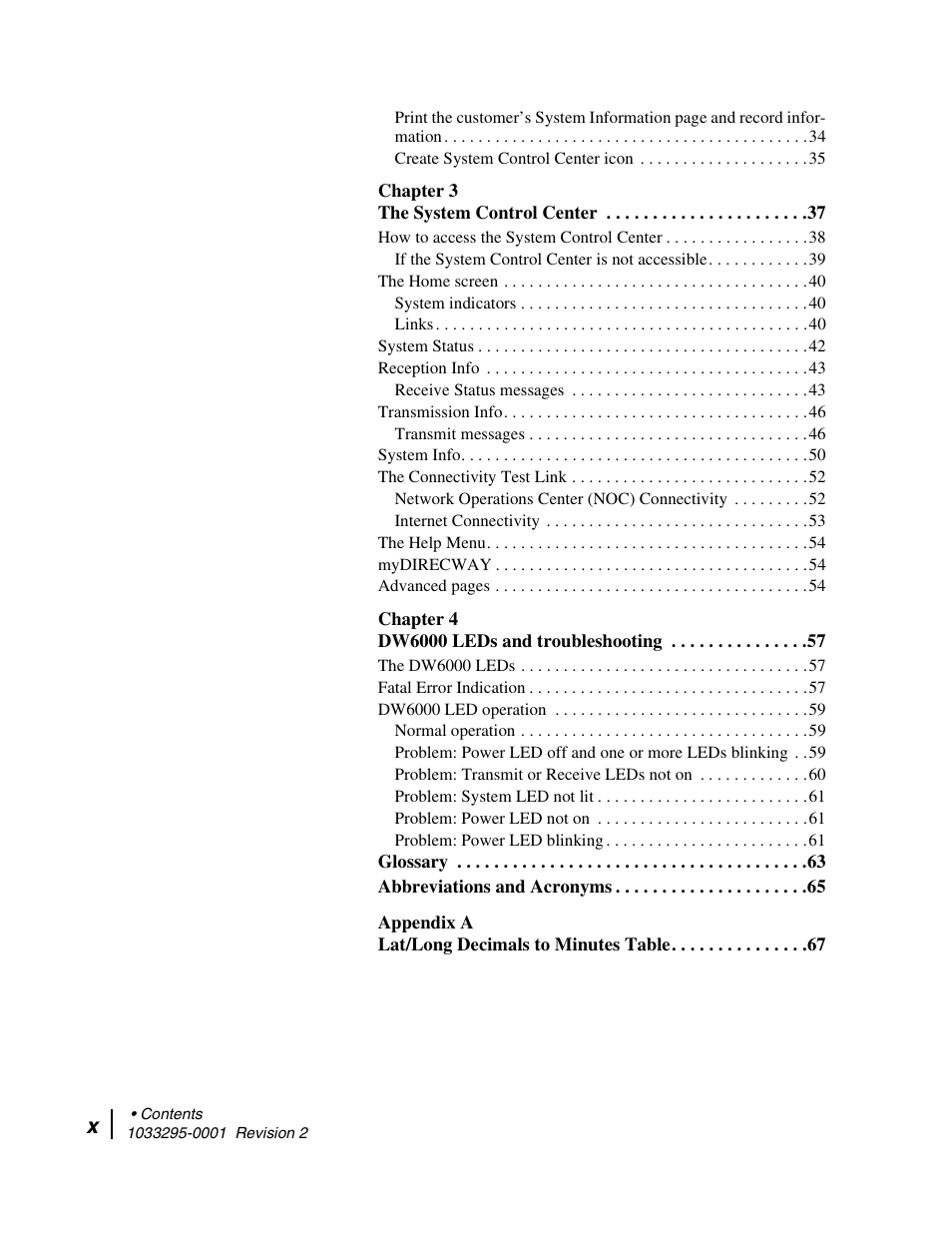 Hughes Direcway DW6000 User Manual | Page 10 / 174