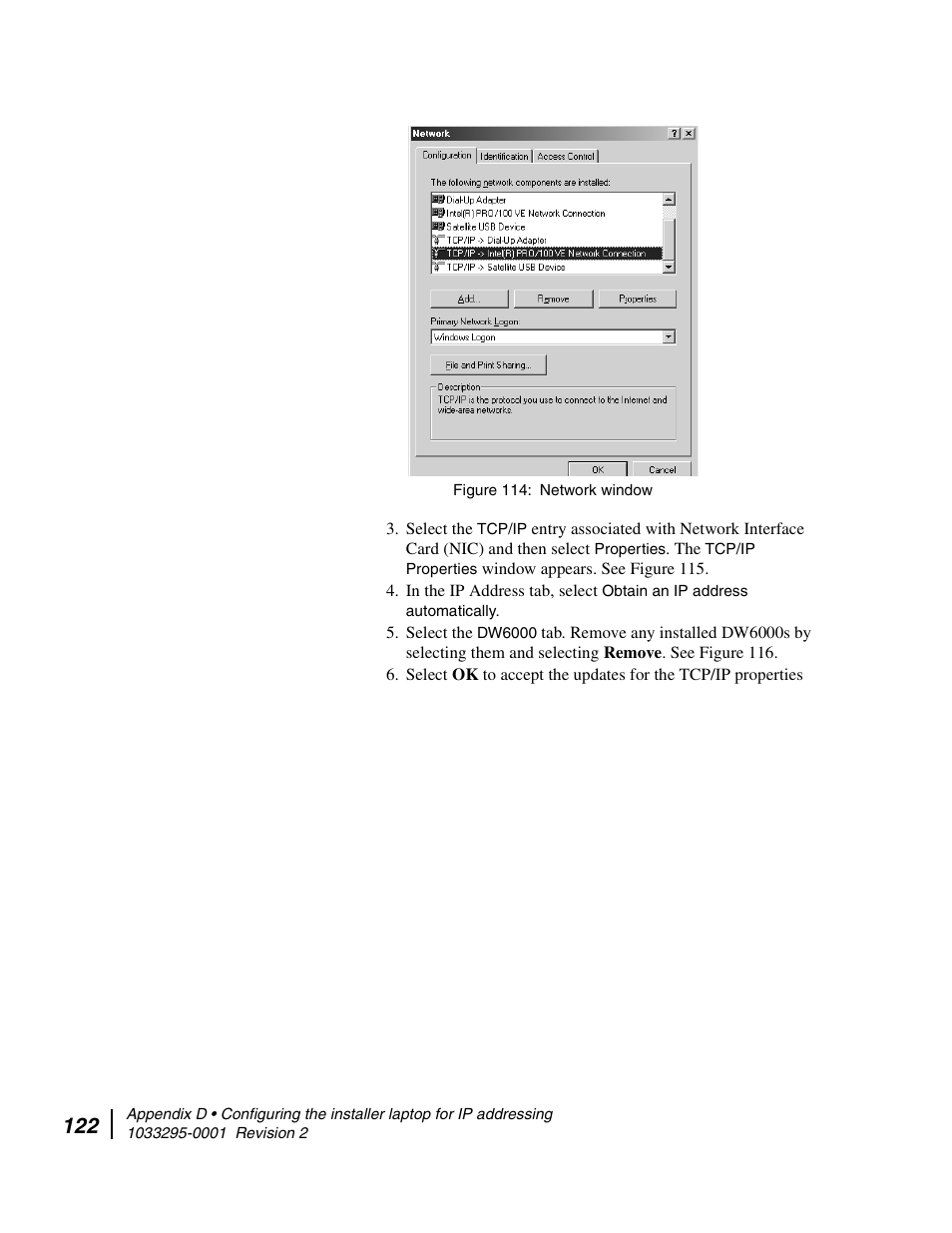 Network window | Hughes Direcway DW6000 User Manual | Page 156 / 174