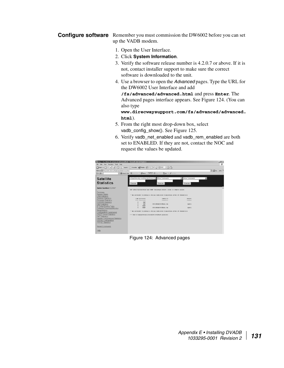 Configure software | Hughes Direcway DW6000 User Manual | Page 165 / 174