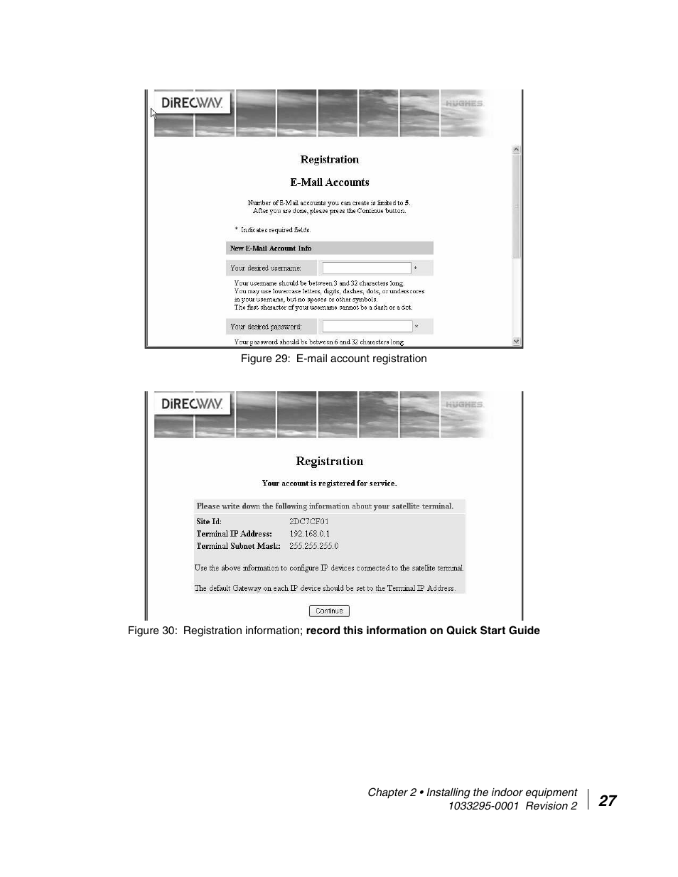 See figure 29, See figure 30 | Hughes Direcway DW6000 User Manual | Page 51 / 174