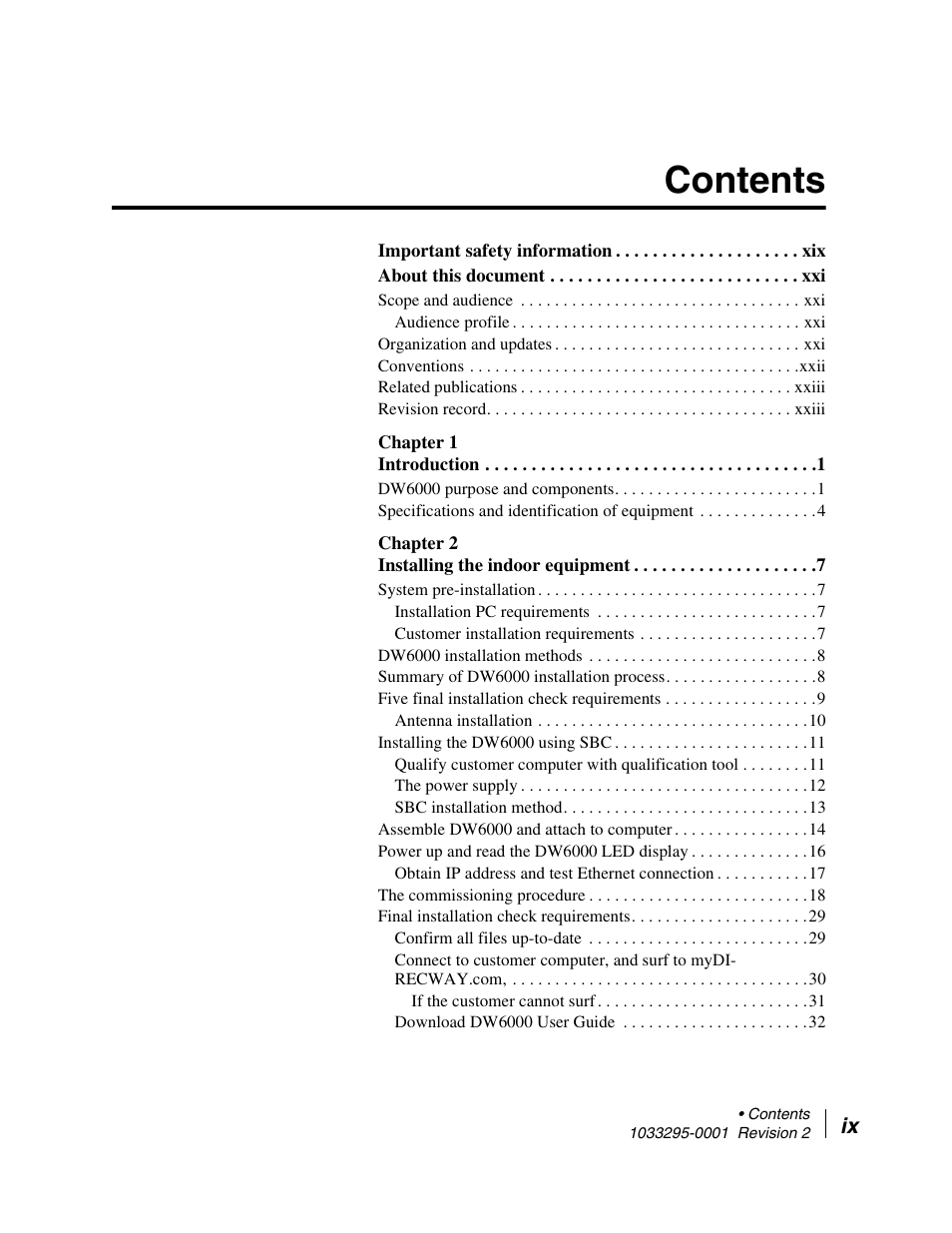 Hughes Direcway DW6000 User Manual | Page 9 / 174